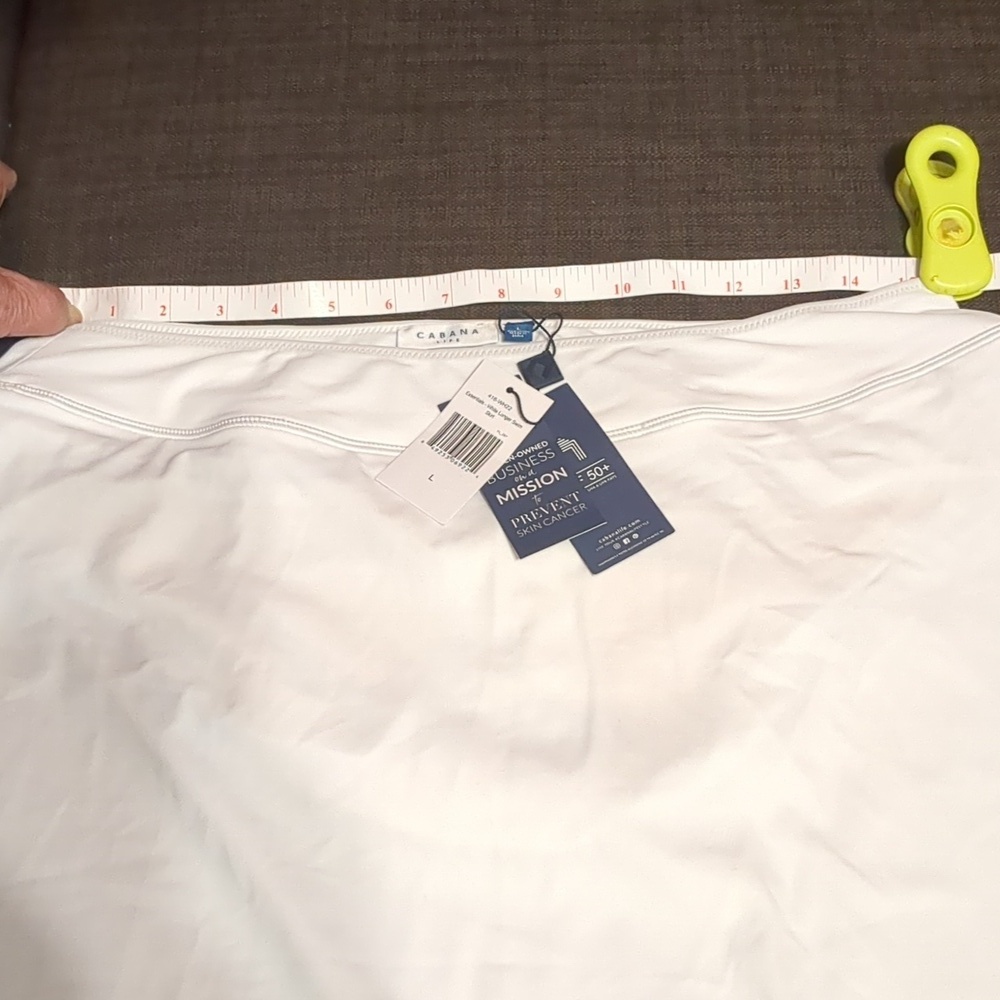 CABANA LIFE White Longer Swim Skirt UPF 50+UV protection - Essential - NEW - Picture 15 of 17